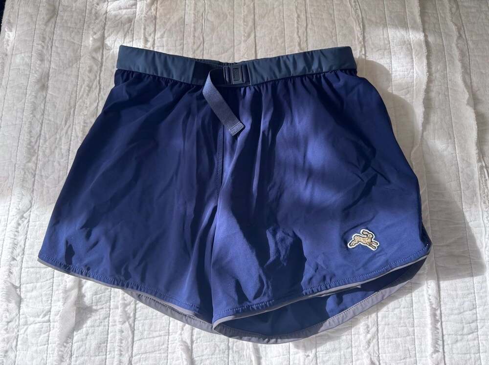 Tracksmith Women's Off Roads Running Shorts Navy Blue Size S